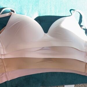 Soma Women's Trio Bra Set (4) - Cream (2), Tan (1), Pink (1)